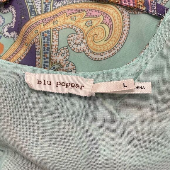 Blu Pepper- Nordstrom. Dress lined size L - Picture 4 of 6
